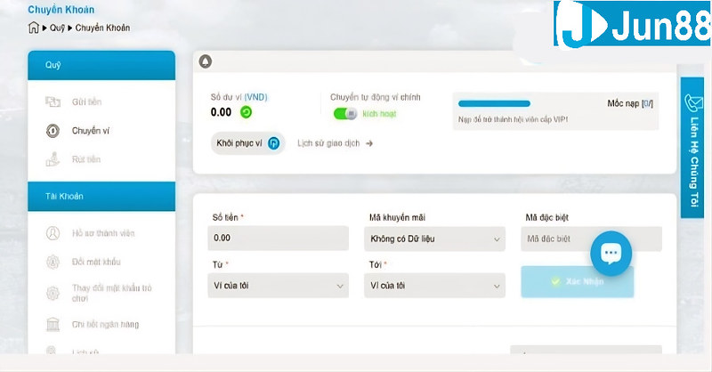Hướng dẫn Nạp tiền Jun88 và Lưu Ý Những Thông Tin Điều kiện cần thiết để Nạp tiền Jun88