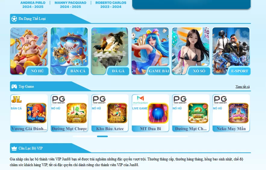 Jun88 Phiên Bản 1 năm 2025 - Trải Nghiệm Mới, Đáng Tin Cậy Điểm Nổi Bật Của Jun88 Phiên Bản 1