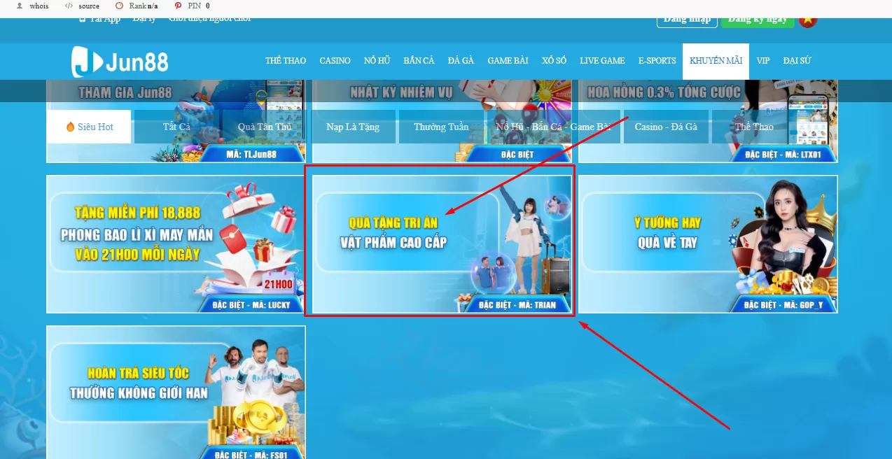 Quà Tặng Tri Ân Jun88 cập Nhật 2025 - Cơ Hội Nhận Thưởng Giới Thiệu Quà Tặng Tri Ân Jun88