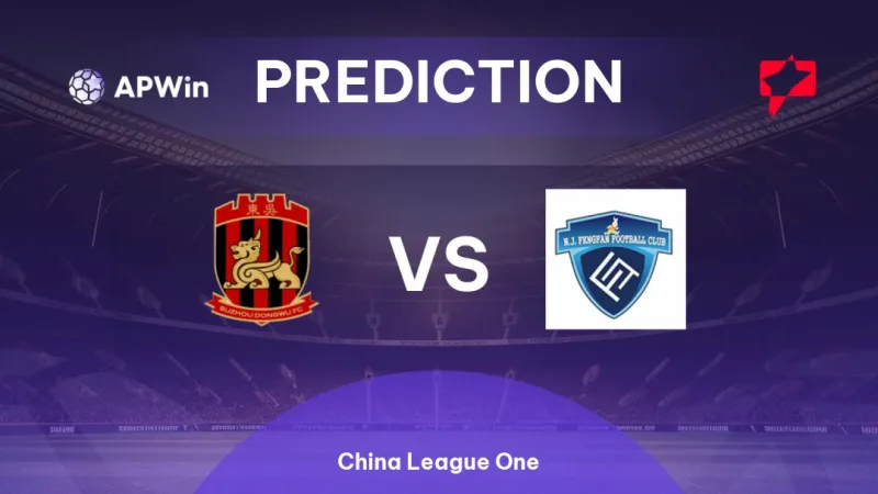 prediction suzhou dongwu vs nanjing city china league one en